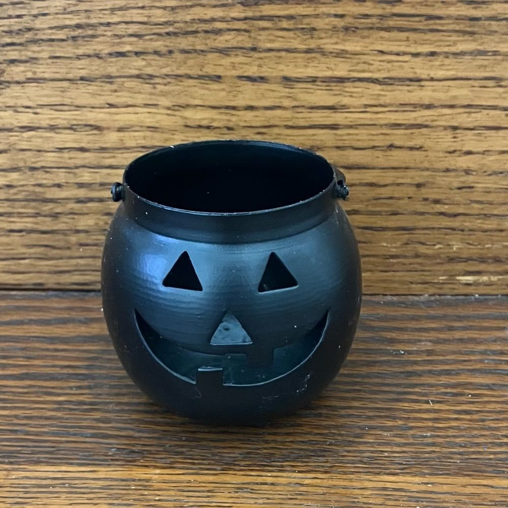 Black Jack o' Lantern Candle Holder